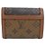 Louis Vuitton Monogram Portefeuille Dauphine Compact Wallet Castaño - vista 2