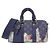 Louis Vuitton Monogram Bleach Keepall Bandoulière 25cm Nero Blu
