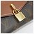 Borsa a tracolla Louis Vuitton Monogram Padlock On Strap Marrone Caramello - vista 4