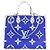 Borsa Louis Vuitton Monogram Giant OnTheGo GM Blu - vista 2