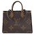 Borsa Louis Vuitton Monogram Giant OnTheGo MM Marrone