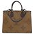 Borsa Louis Vuitton Monogram Giant OnTheGo MM Marrone - vista 2