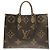 Bolsa Louis Vuitton Monogram Giant OnTheGo GM Marrom