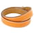 Bracelet Charme Kelly Double Tour Hermès Argenté Orange  - vue 2