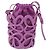 Borsa Loewe Anagram Inflated in tela e silicone Porpora - vista 2