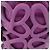Borsa Loewe Anagram Inflated in tela e silicone Porpora - vista 3