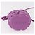 Borsa Loewe Anagram Inflated in tela e silicone Porpora - vista 6