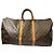 Louis Vuitton Keepall Monogram Canvas 55 Castaño