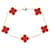 Van Cleef & Arpels Vintage Alhambra Carnelian Bracelet Red Golden  - view 1