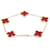 Van Cleef & Arpels Vintage Alhambra Carnelian Bracelet Red Golden  - view 2