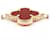 Van Cleef & Arpels Vintage Alhambra Carnelian Bracelet Red Golden  - view 4