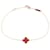Bracelet Sweet Alhambra de Van Cleef & Arpels Rouge Doré  - vue 1