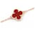 Bracelet Sweet Alhambra de Van Cleef & Arpels Rouge Doré  - vue 5