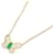 Van Cleef & Arpels Papillon Emerald Diamond Necklace Golden Green  - view 1