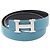 Hermès Hermes Constance Reversibler H-Gürtel Schwarz Silber Blau