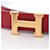 Hermès Cinturón Hermes Mini Constance de cuero reversible Roja Azul  - vista 2