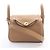 Hermès Borsa a tracolla Hermes Lindy Mini Biscuit Marrone
