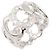 Cartier C de Diamond Ring Silvery