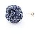 Spilla Camelia Chanel Bianco Blu Blu navy