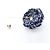 Spilla Camelia Chanel Bianco Blu Blu navy - vista 2