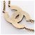 Bracciale con Charm Chanel Coco Mark a Doppia Filo D'oro - vista 3