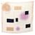 Sciarpa Chanel Coco Mark Bianco Multicolore Beige  - vista 1