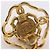 Orecchini a clip placcati oro Chanel Bianco D'oro - vista 3