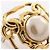Orecchini a clip placcati oro Chanel Bianco D'oro - vista 6