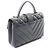 Timeless Chanel Matelassé V-stitch Top Handle 2-Way Shoulder Bag Navy blue - view 2