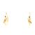 Céline Orecchini a cerchio Knot placcati oro Celine D'oro - vista 3