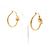 Céline Orecchini a cerchio Knot placcati oro Celine D'oro - vista 4