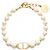 Bracciale con charm Christian Dior placcato oro Bianco D'oro