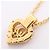 Collana a cuore con strass placcata oro Christian Dior D'oro - vista 2