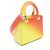 Christian Dior Dior LADY DIOR Borsa a mano sfumata Arancione Giallo - vista 2