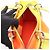 Christian Dior Dior LADY DIOR Borsa a mano sfumata Arancione Giallo - vista 3