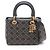 Christian Dior Dior LADY DIOR Bolso 2-Way con tachuelas Negro