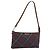 BURBERRY Nova Check Blue Label Hand Pouch Canvas Navy Silver Auth hk3935A Silber Marineblau