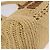 Miu Miu Woven Tote Bag aus Raphia 2way Beige mit Goldton Auth ki6738M - Ansicht 12