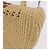 Miu Miu Woven Tote Bag aus Raphia 2way Beige mit Goldton Auth ki6738M - Ansicht 13