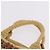 Miu Miu Woven Tote Bag aus Raphia 2way Beige mit Goldton Auth ki6738M - Ansicht 8