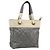 CHANEL Paris Biarritz PM Tote Bag aus beschichtetem Canvas mit silbernem CC Auth 191000