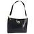 Borsa a tracolla Christian Dior in pelle di vitello nera e oro Auth 191075 Nero D'oro