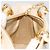 Borsa Christian Dior Lady Dior Canage in pelle di agnello 2way White Gold Auth ep15557A - vista 21
