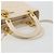Borsa Christian Dior Lady Dior Canage in pelle di agnello 2way White Gold Auth ep15557A - vista 7
