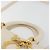 Borsa Christian Dior Lady Dior Canage in pelle di agnello 2way White Gold Auth ep15557A - vista 8