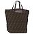Borsa a Mano FENDI Zucca Canvas Nero Marrone Auth 193515