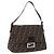 FENDI Zucca Canvas Mamma Baguette Borsa a tracolla Marrone Argento Auth yk20680SAM