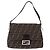 FENDI Zucca Canvas Mamma Baguette Borsa a tracolla Marrone Argento Auth yk20680SAM - vista 2