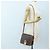 Céline Borsa a tracolla CELINE in tela Macadam PVC Pelle Marrone Oro Auth 191817V D'oro - vista 25