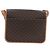 Céline Borsa a tracolla CELINE in tela Macadam PVC Pelle Marrone Oro Auth 191817V D'oro - vista 3